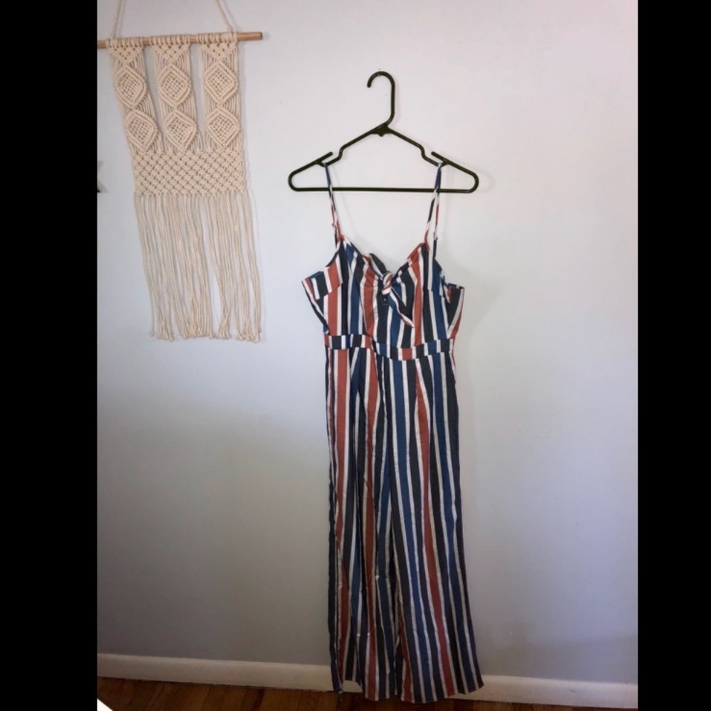 Red, white and blue jumpsuit!